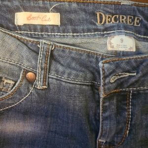 Degree boot cut jeans size 9